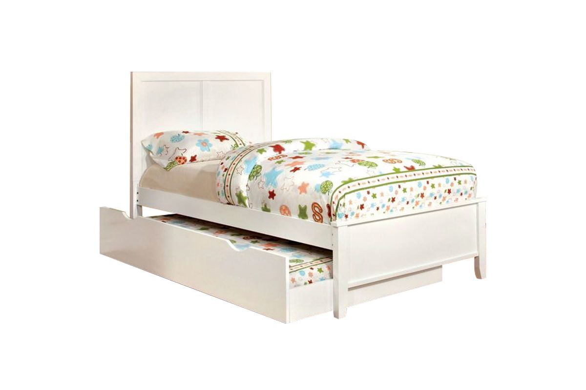 Mali Color Pop Youth Twin Bed in White at GardnerWhite