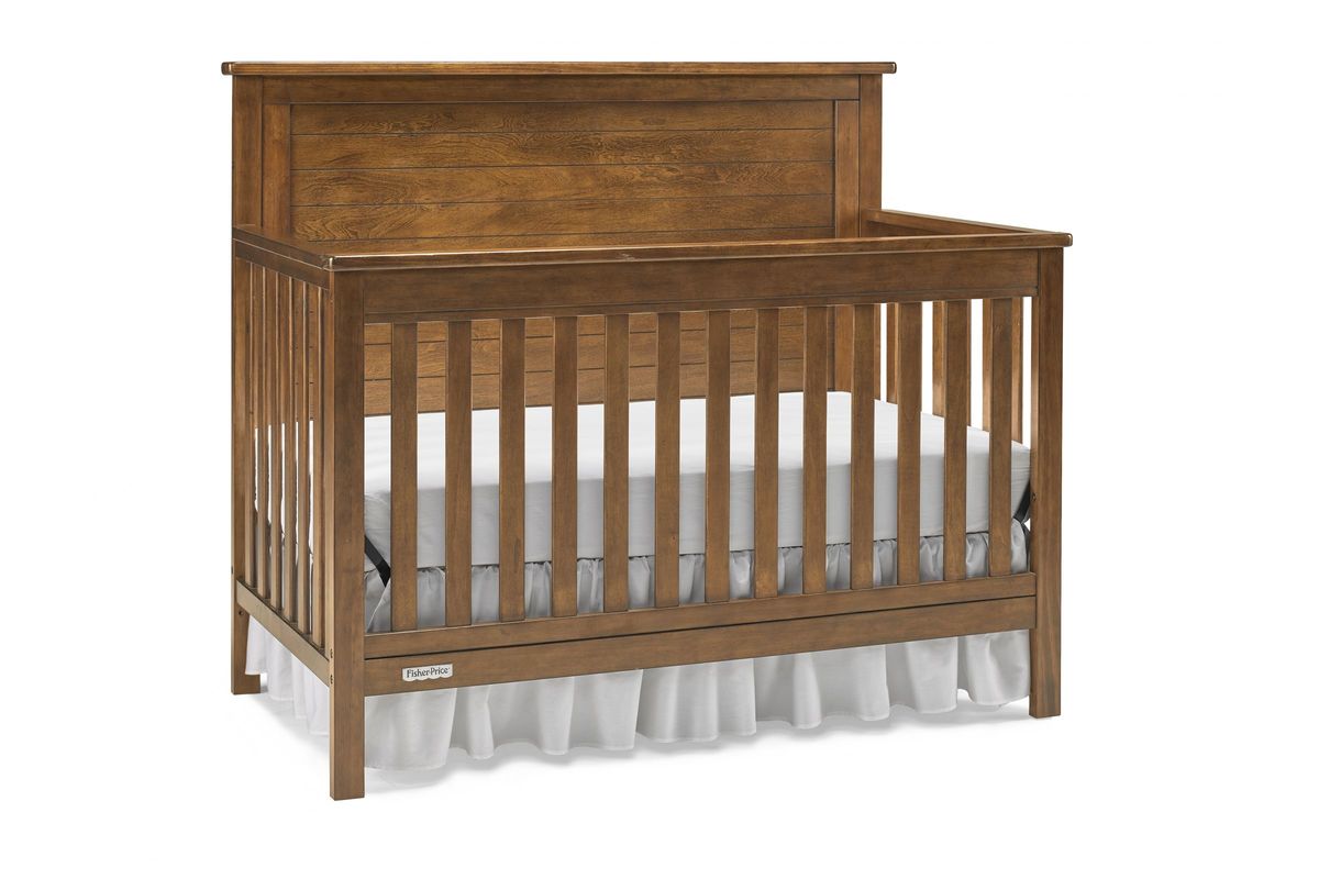 FisherPrice Quinn Convertible Crib in Rustic Brown by Bivona