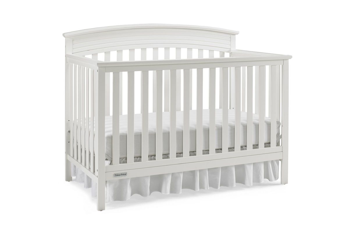 FisherPrice Shelburne Convertible Crib in Snow White by Bivona