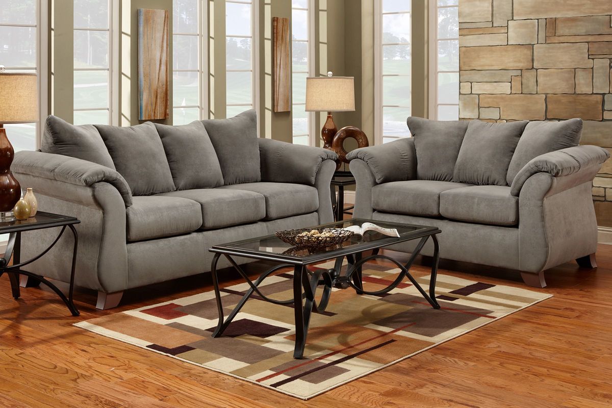 Upton Sofa + Loveseat + 3Pack Tables at GardnerWhite
