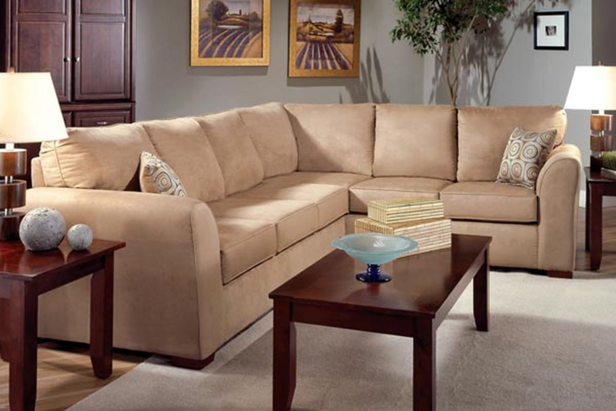 Camel 2Piece Microfiber Sectional at GardnerWhite