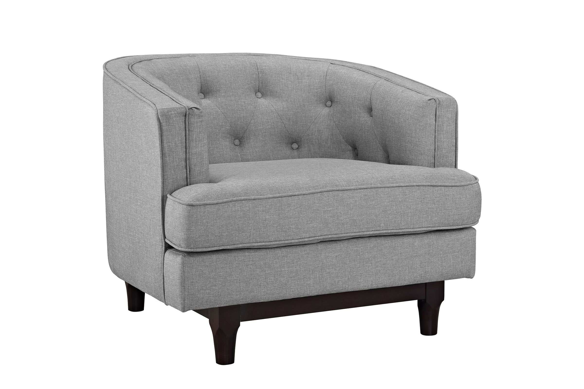 grey armchair