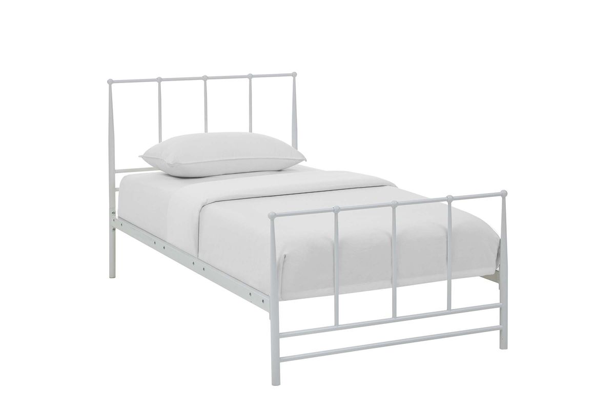 Estate Twin Bed in White by Modway at GardnerWhite