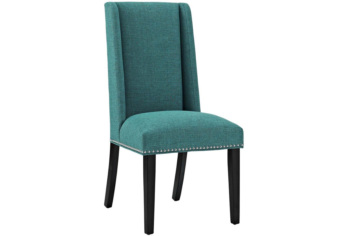 Baron Upholstered Dining Chair in Teal by Modway at GardnerWhite