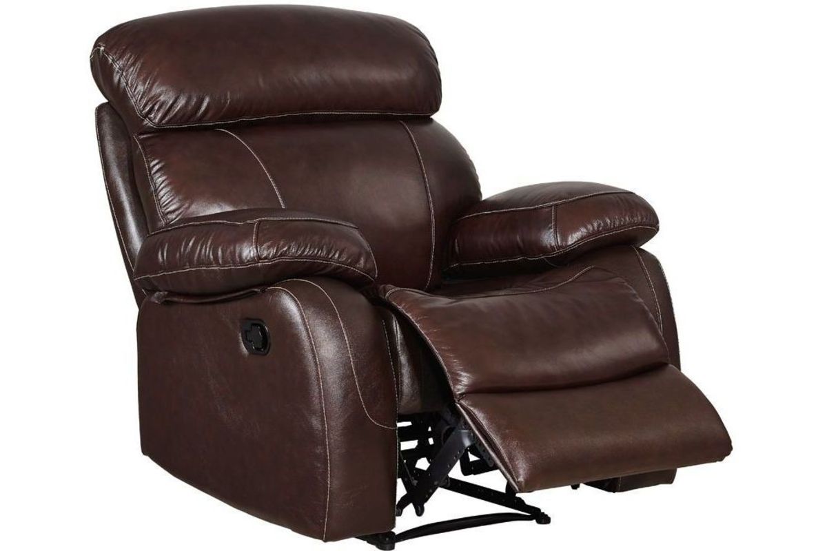 Dante Leather Power Recliner at GardnerWhite