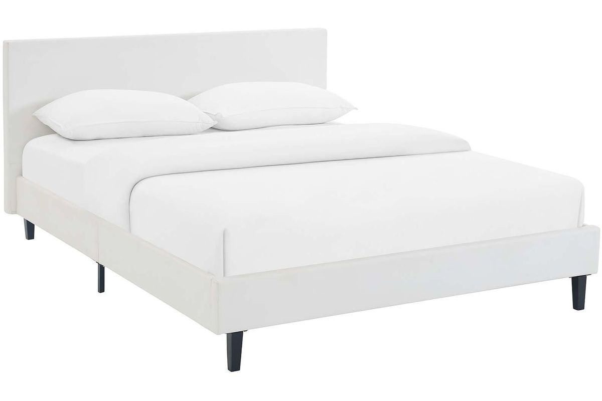 Anya Full Bed in White at GardnerWhite