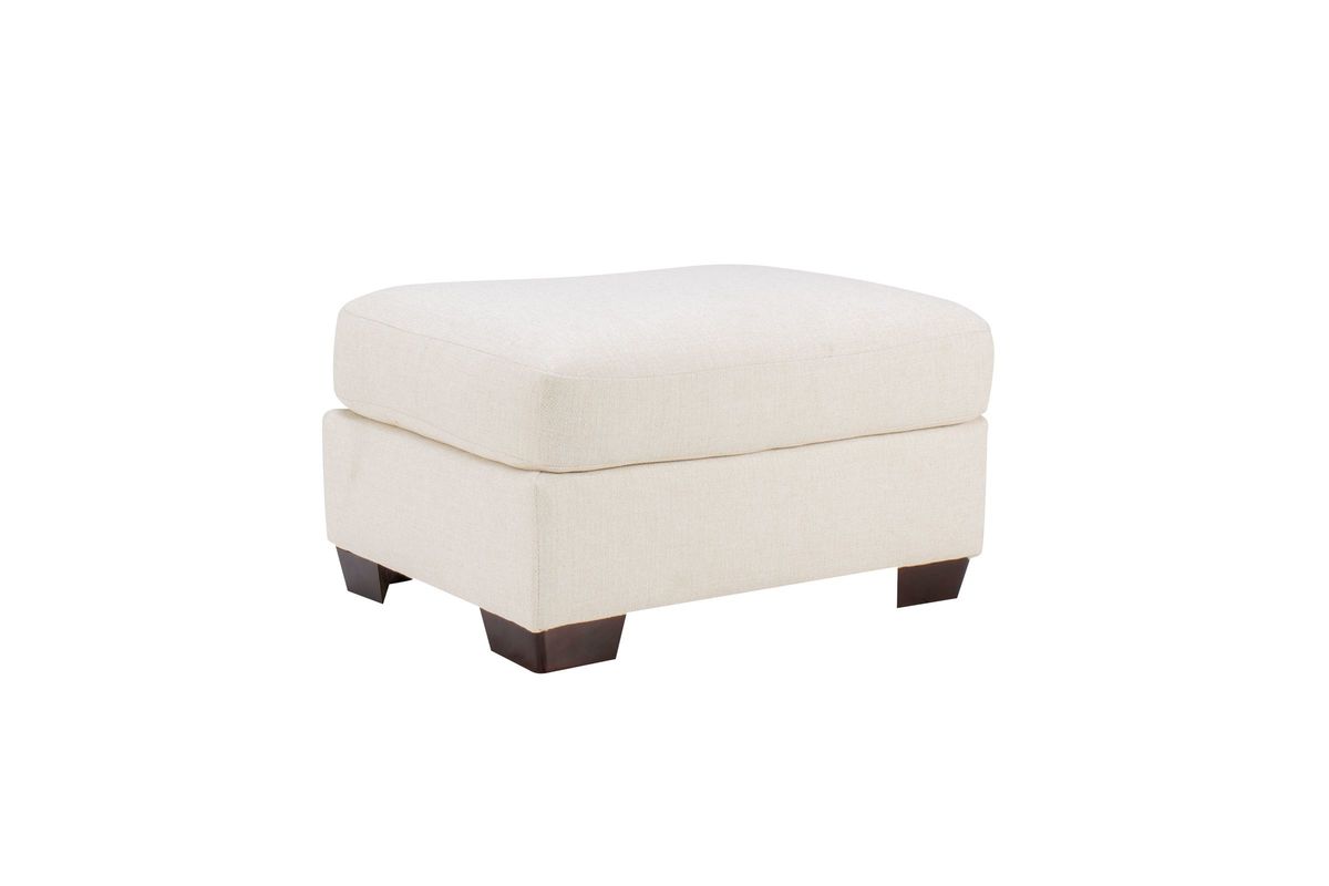 Sandra Ottoman in Glacier Cream at GardnerWhite