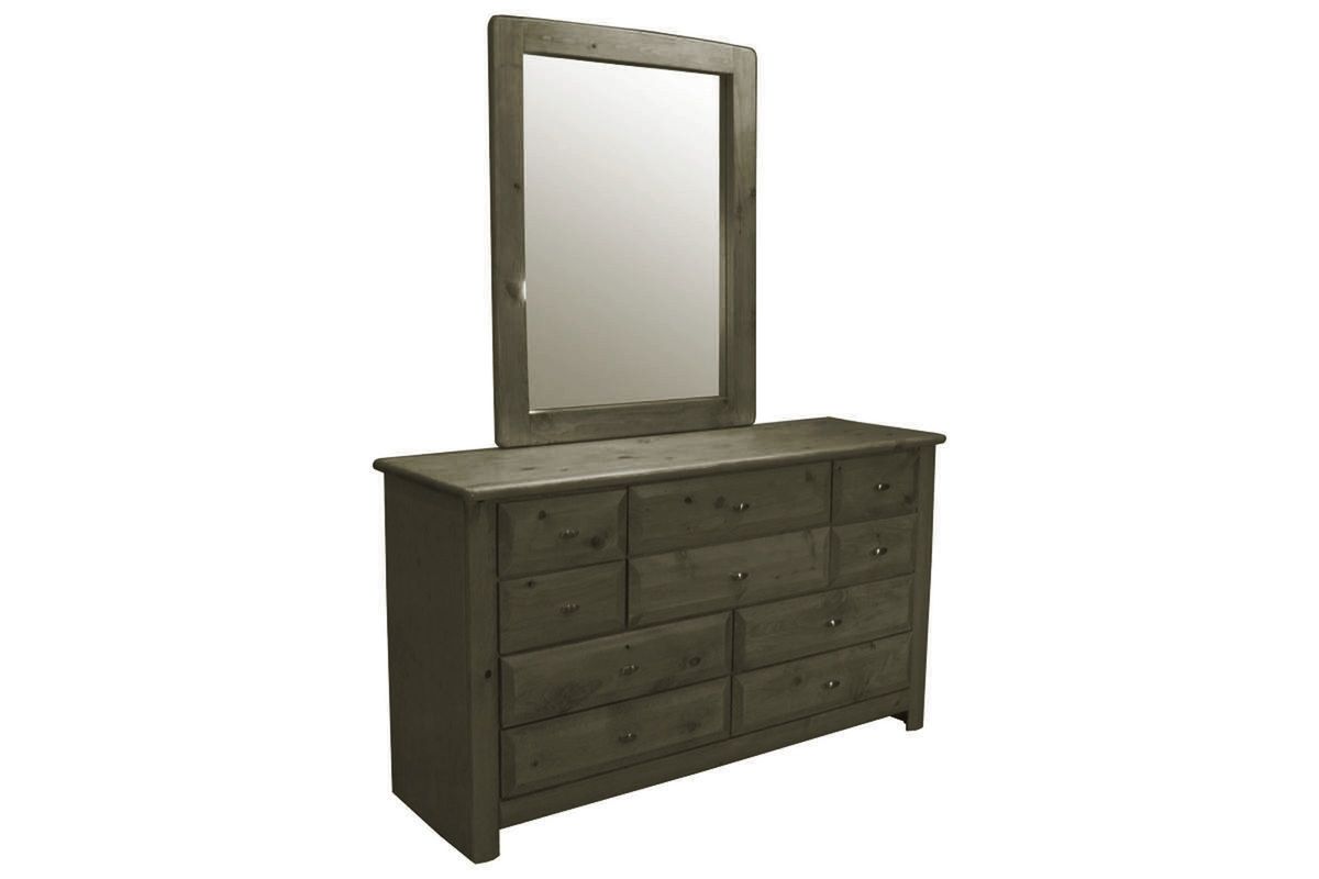 Laguna Grey Dresser + Mirror at GardnerWhite