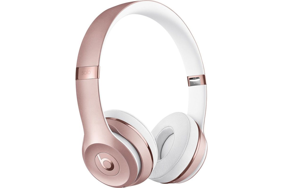 Buy BEATS Solo 3 Wireless Bluetooth Headphones - Rose Gold | Free Delivery  | Currys