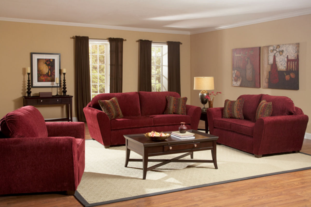 Ruby Red Sofa, Loveseat & Chair at GardnerWhite