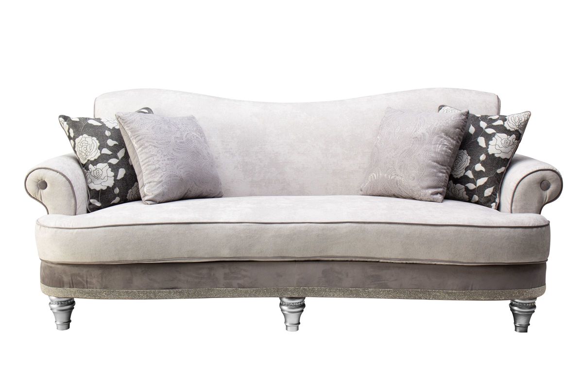 Quain Chenille Sofa with Crystallized Accents at GardnerWhite