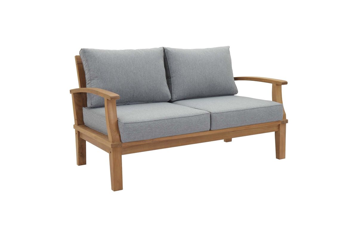 Marina Outdoor Patio Premium Grade A Teak Wood Loveseat by Modway