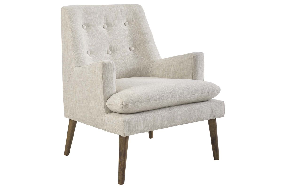 Leisure Upholstered Lounge Chair in Ivory by Modway at GardnerWhite