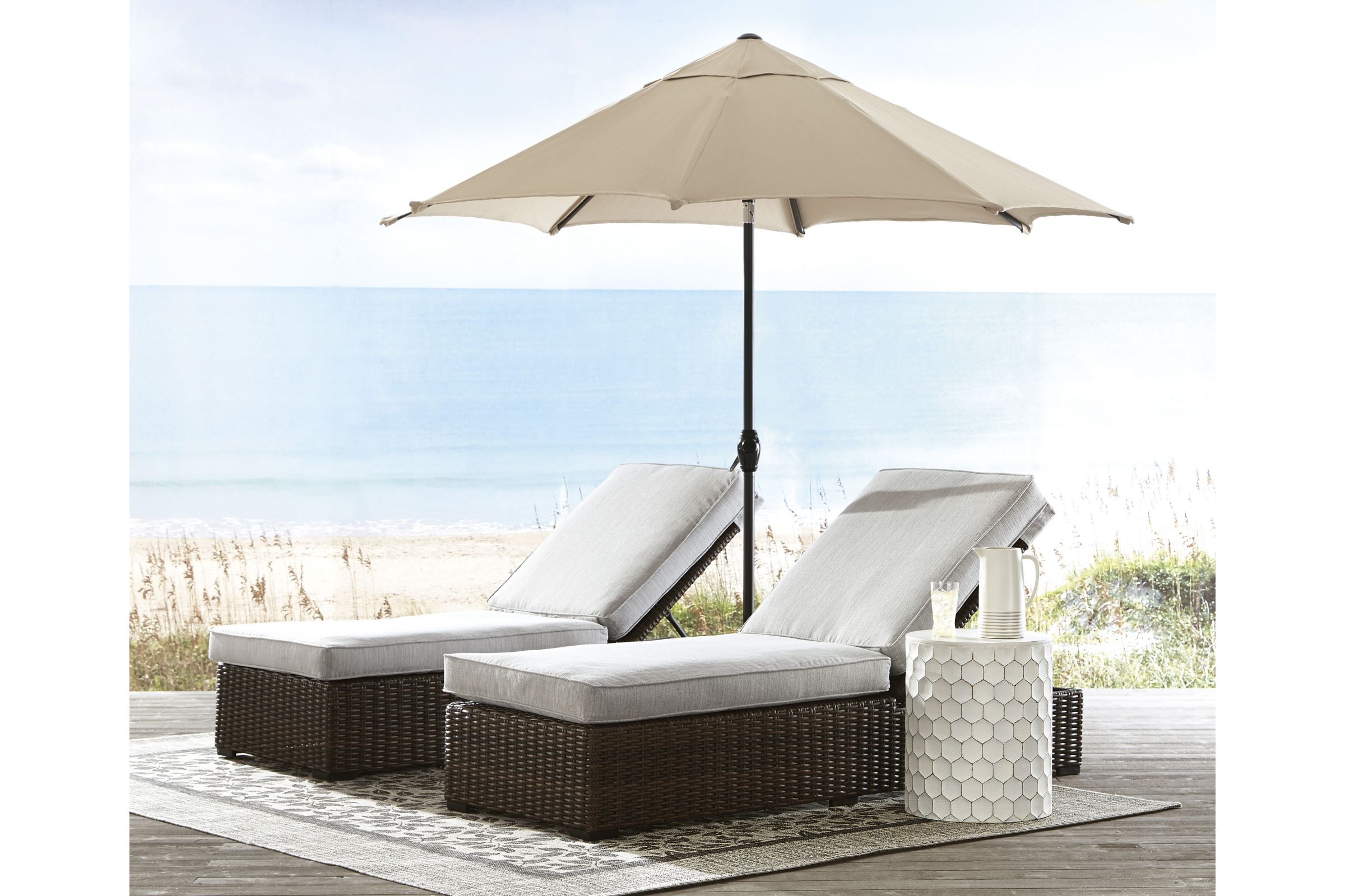 Alta Grande Outdoor Chaise Lounge By Ashley At Gardner White
