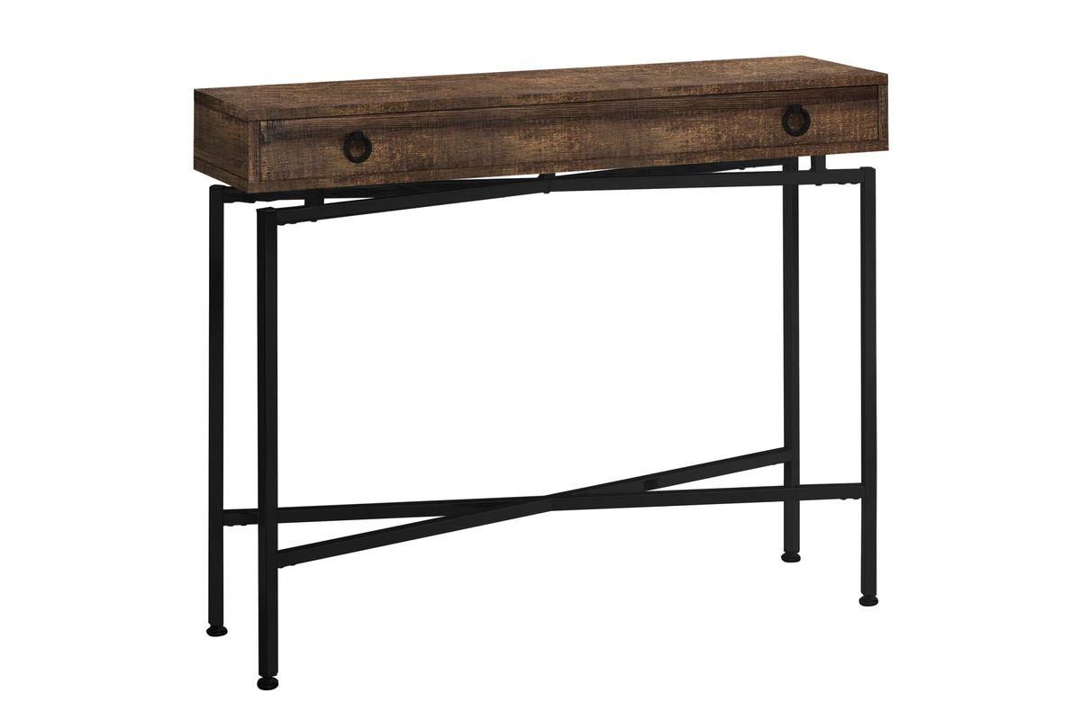 Brown Reclaimed Wood Console Table at GardnerWhite