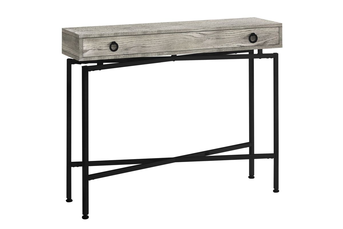 Grey Reclaimed Wood Console Table at GardnerWhite