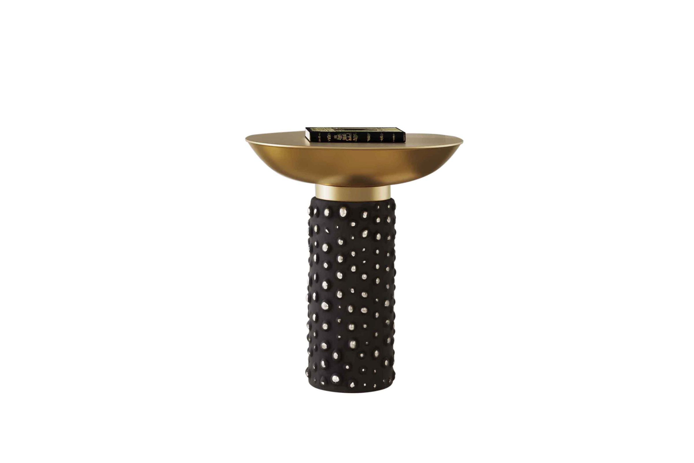 Blaze Glass Brass Side Table At Gardner White