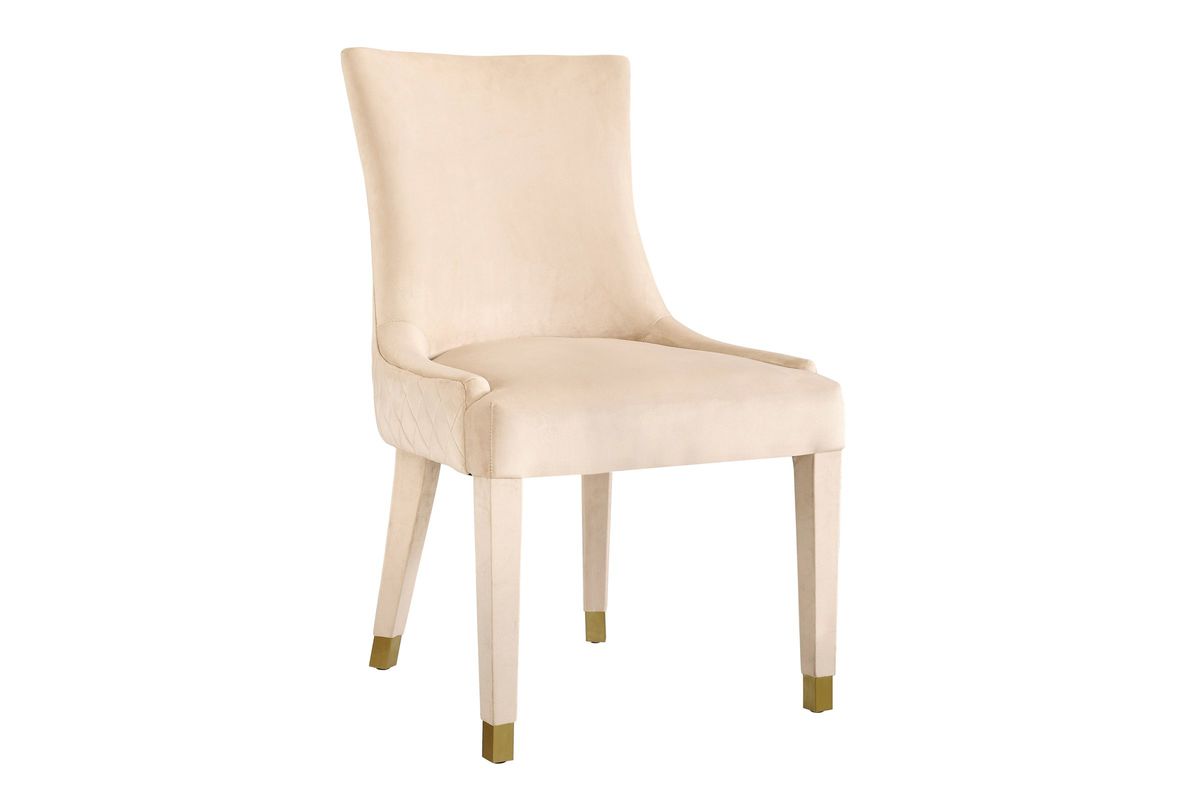 Diamond Cream Dining Chair (Set of 2) by TOV at GardnerWhite
