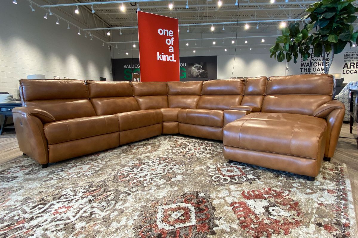 Cheers 6Piece Whiskey Power Reclining Sectional at GardnerWhite