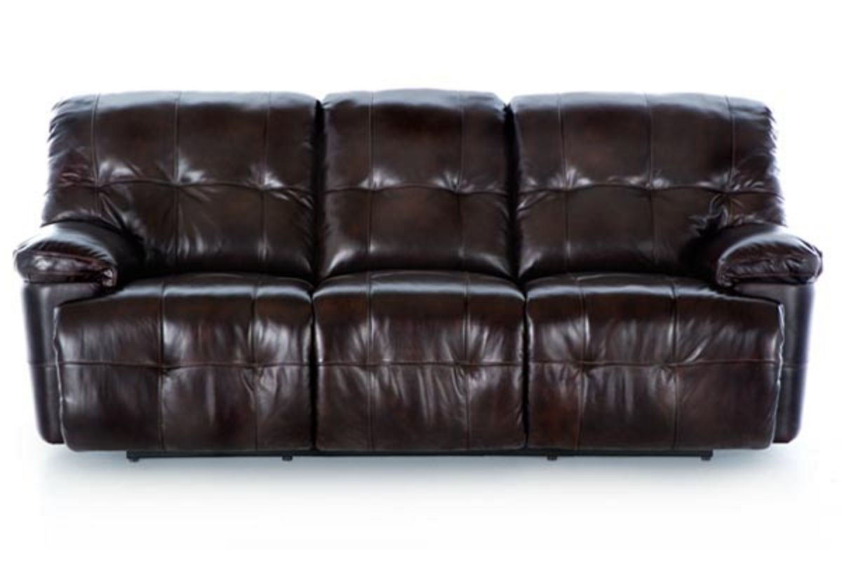 Sierra Reclining Leather Sofa at GardnerWhite