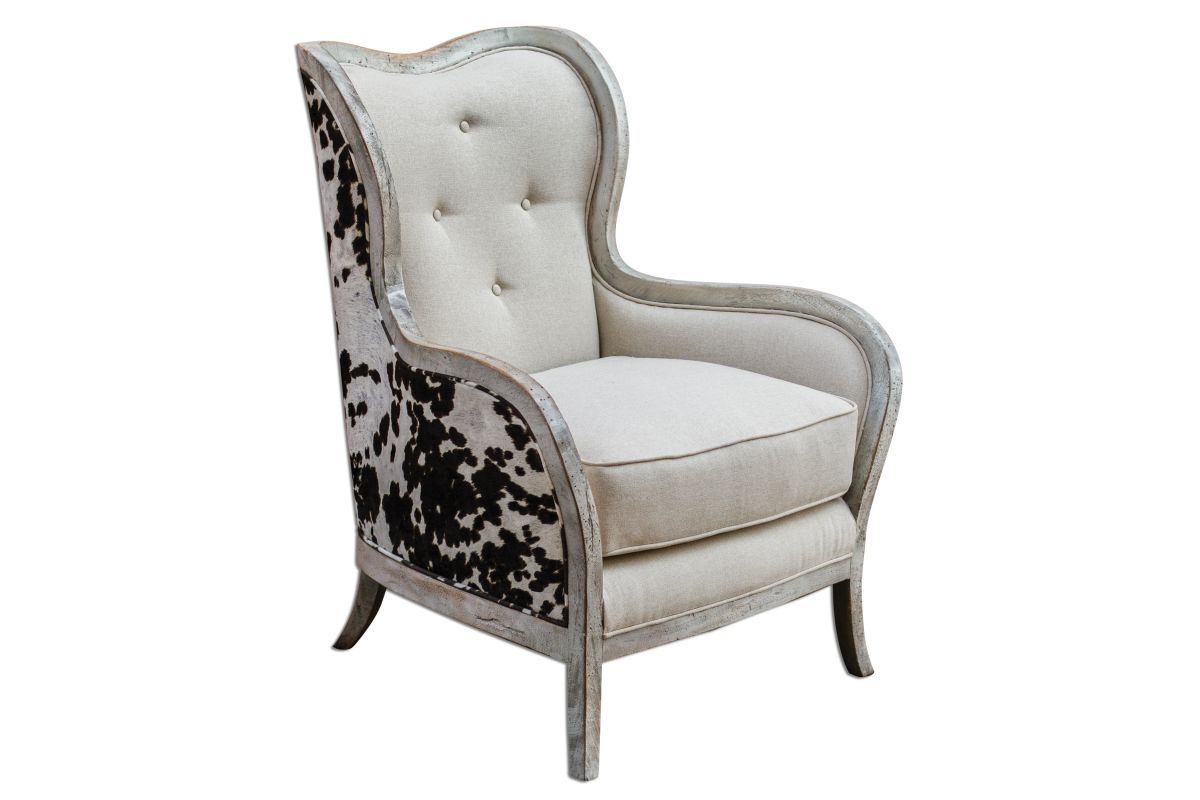 Uttermost Chalina High Back Armchair at GardnerWhite