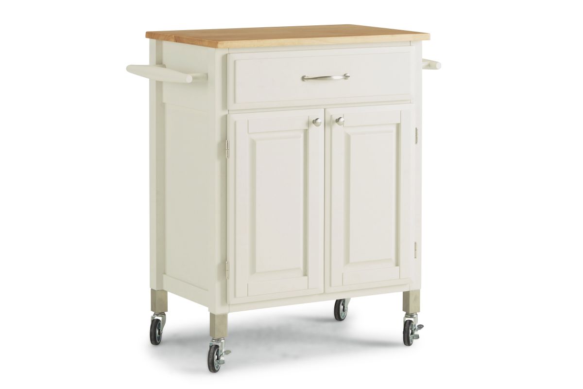 Dolly Madison White Kitchen Cart at GardnerWhite
