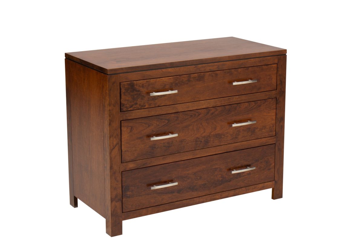 Michaels Cherry 3Drawer Chest at GardnerWhite