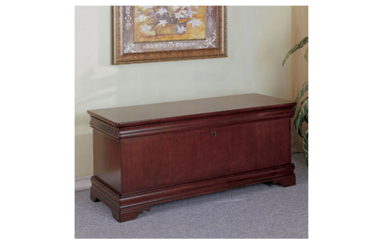 Louis Marquis Cherry Cedar Chest at GardnerWhite