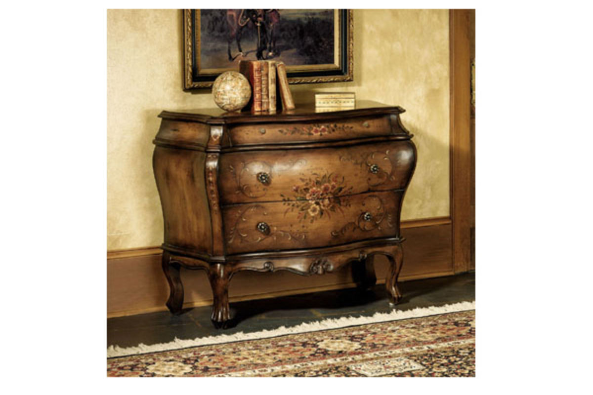 Hand painted Floral 3 Drawer Hall Chest at GardnerWhite