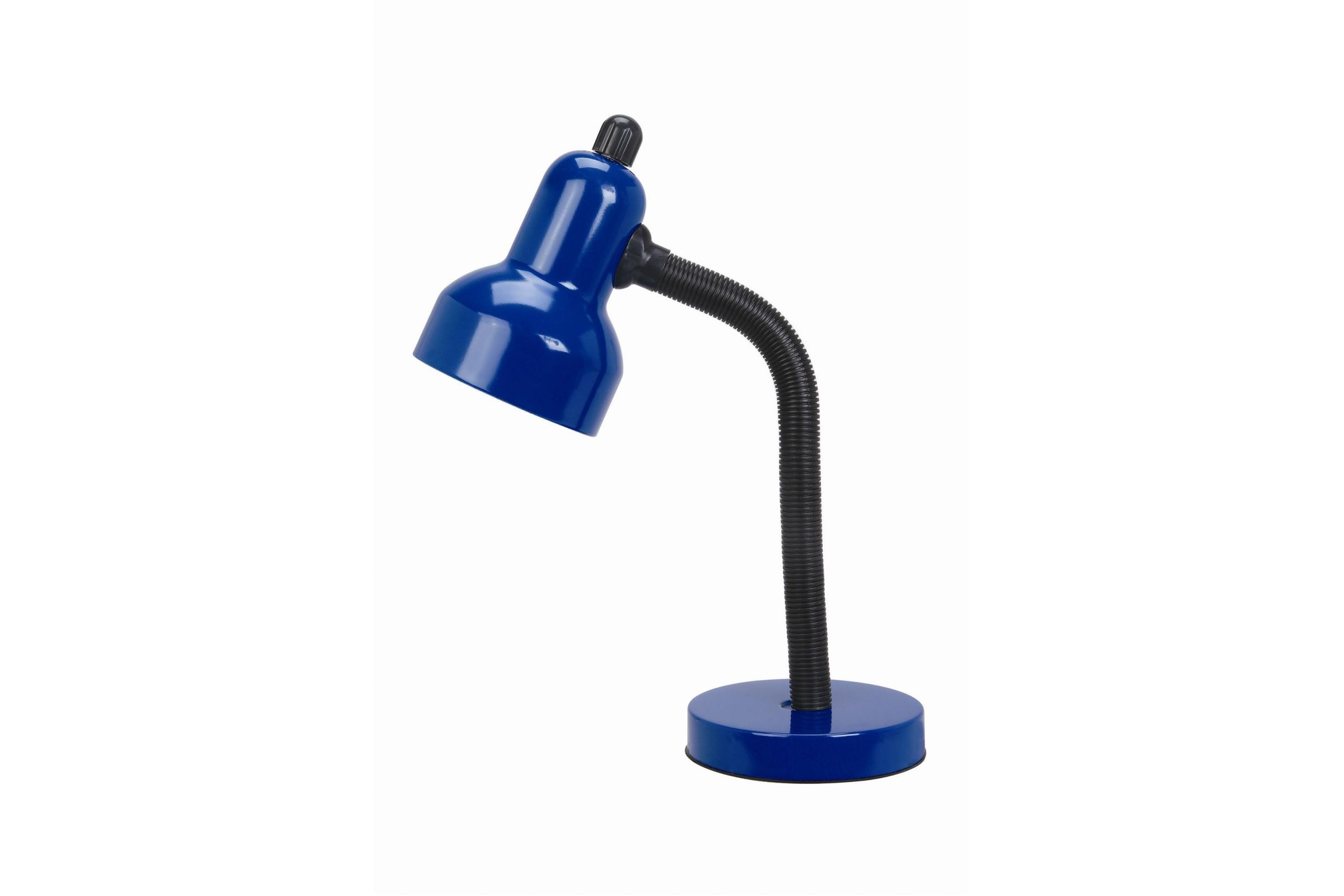 blue desk lamp