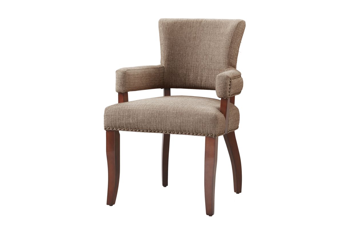 Delia Arm Dining Chair with Nail Head Trim at GardnerWhite