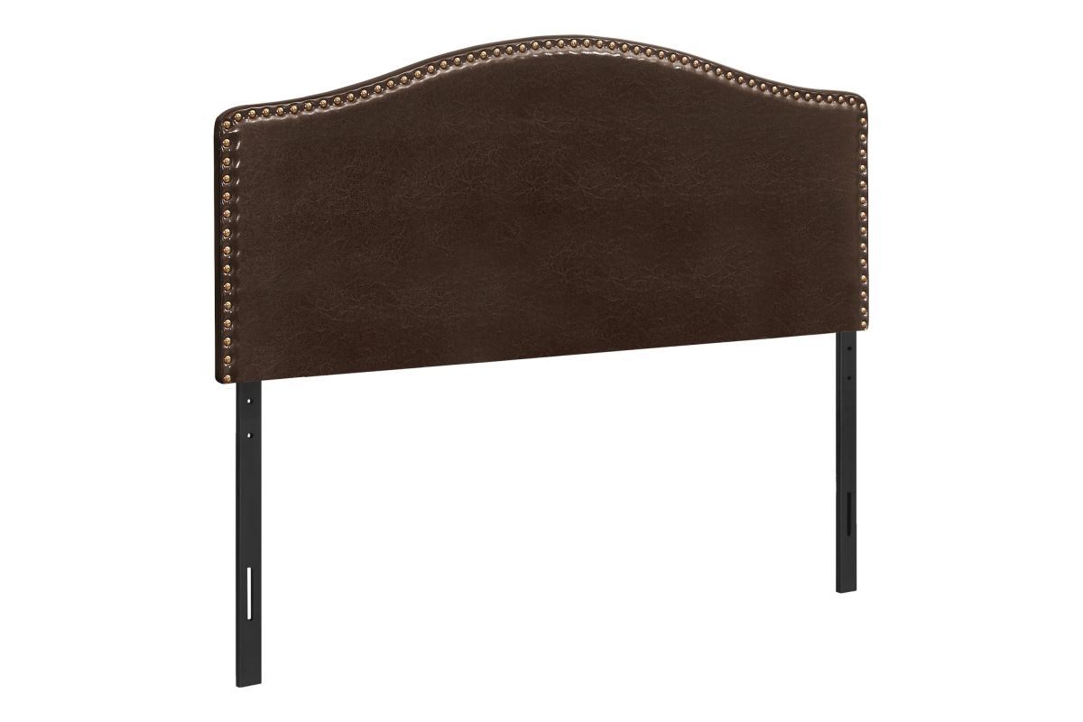 Wolfe Brown Faux Leather Queen Headboard at GardnerWhite