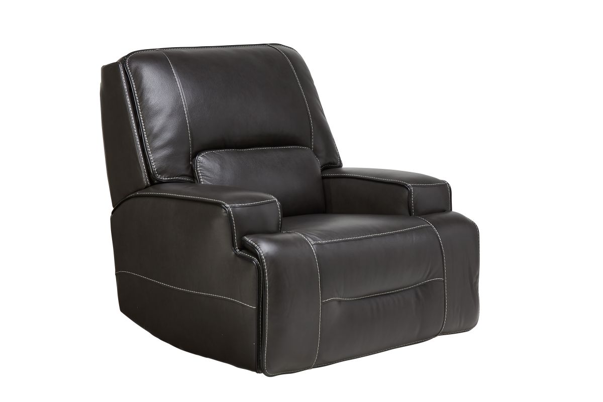 Linden Leather Dual Power Recliner at GardnerWhite