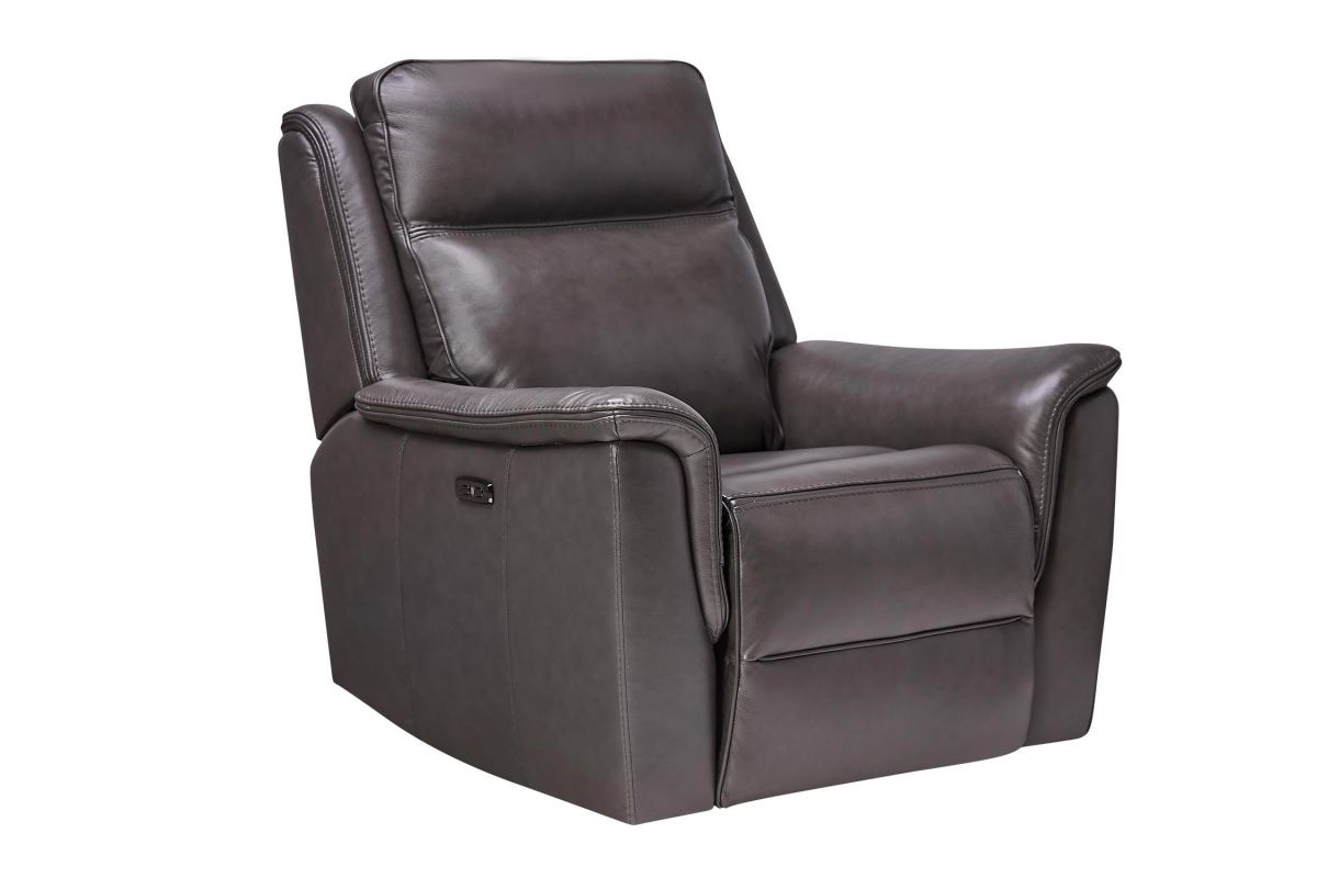 Leo Leather Dual Power Recliner at GardnerWhite