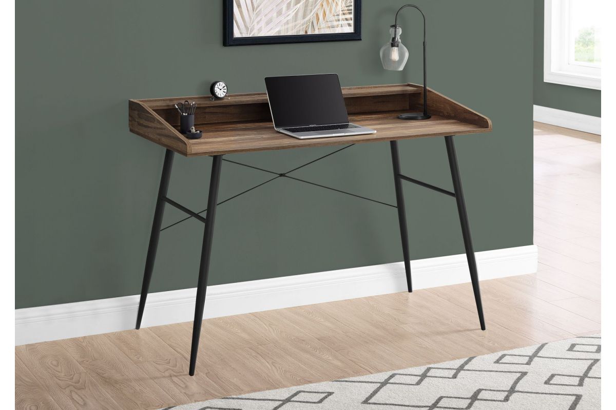 Black Metal & Reclaimed Wood 48" Computer Desk at GardnerWhite