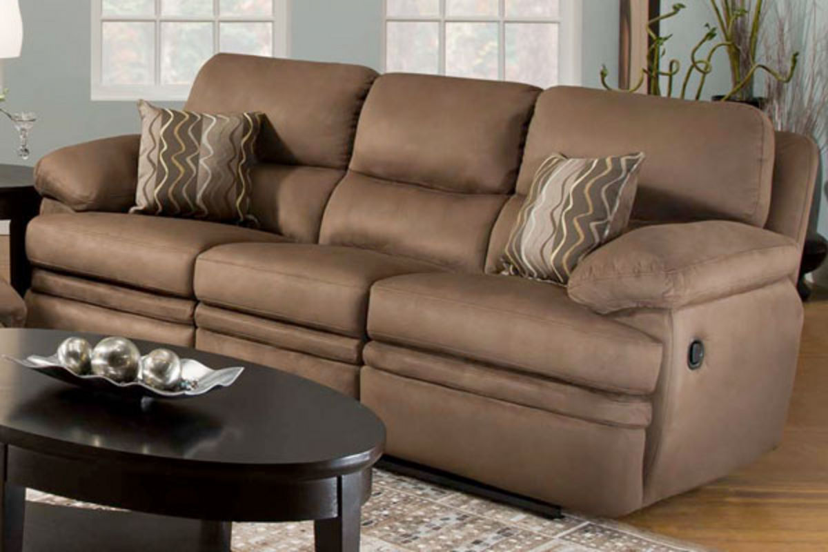 Sammy Microfiber Reclining Sofa at GardnerWhite