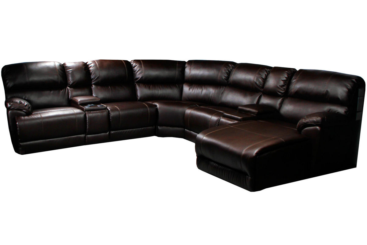Odell Leather Sectional at GardnerWhite