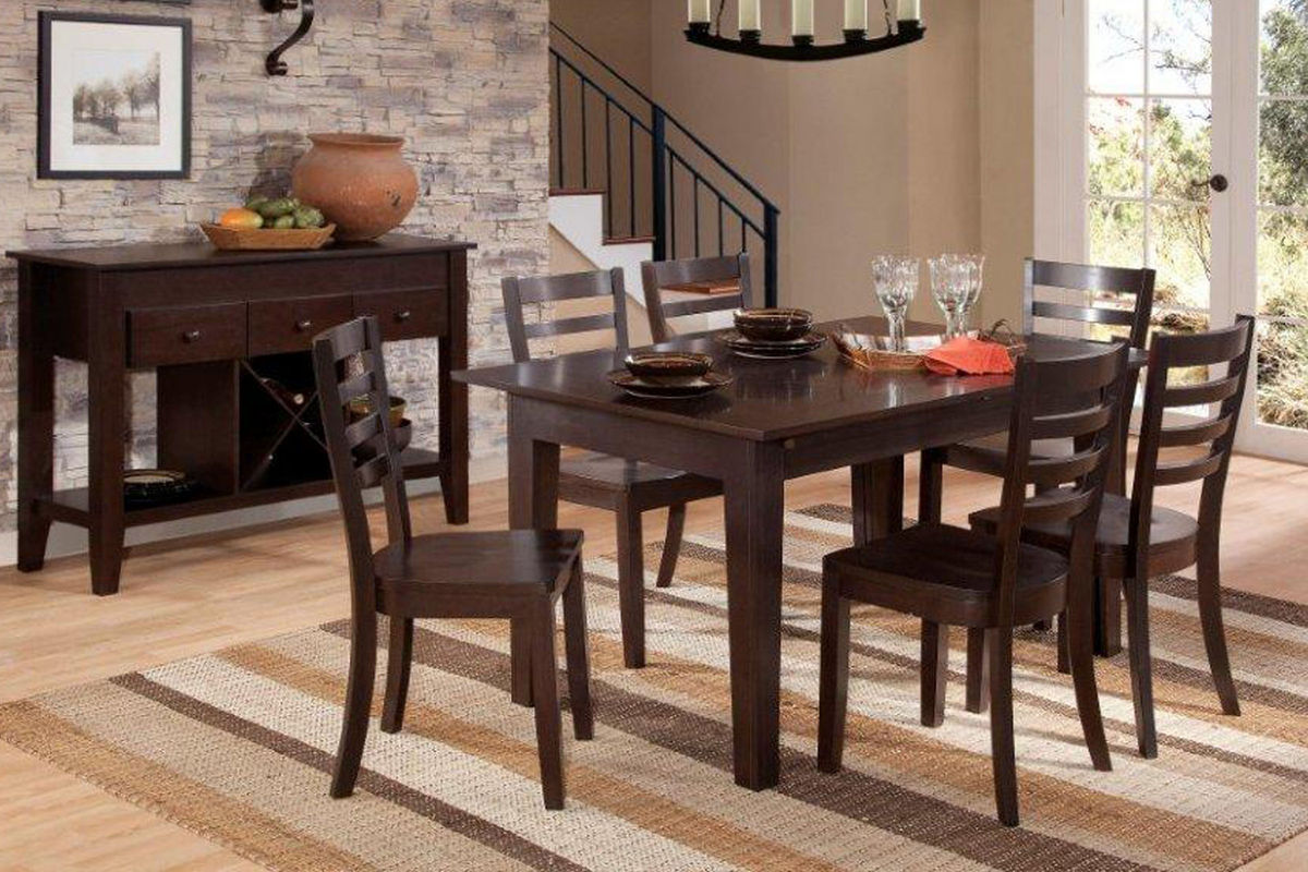 Hogan Dining Set with 6 Chairs at GardnerWhite