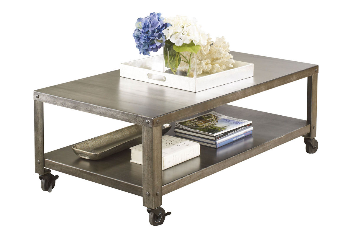 Rectangular Metal Cocktail Table at GardnerWhite