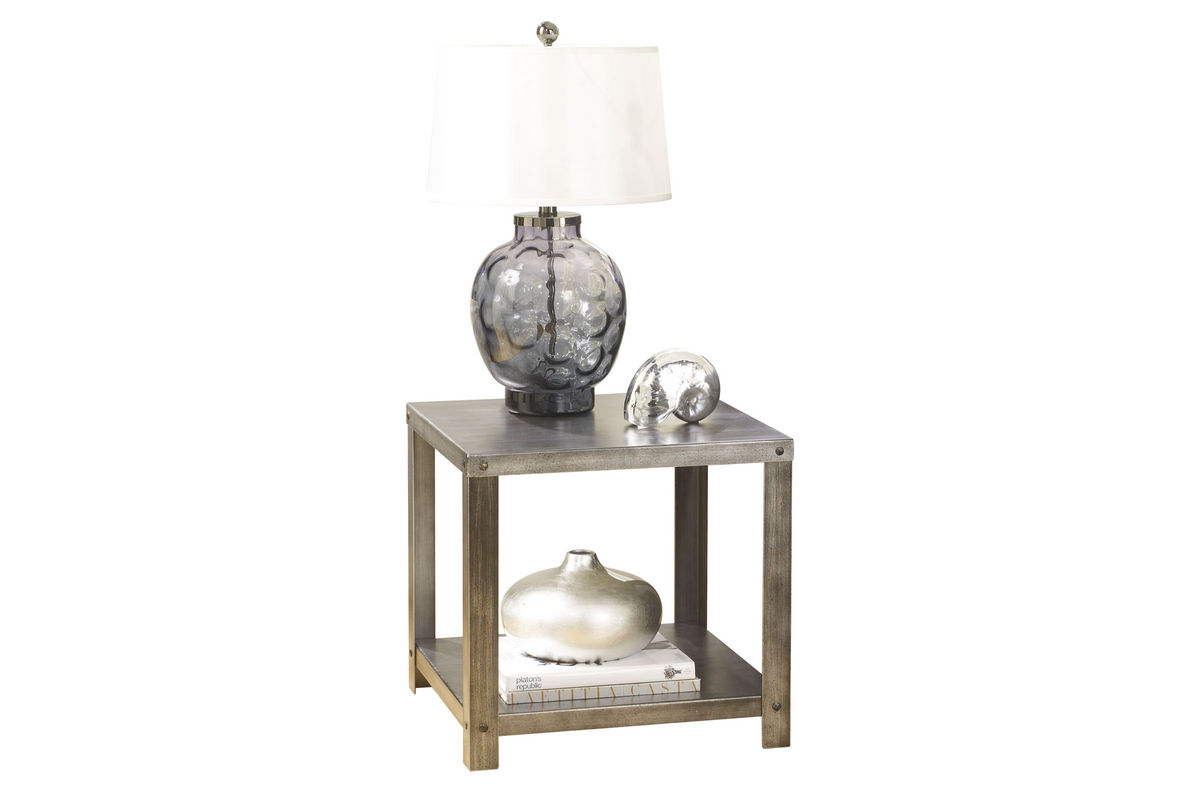 Rectangular Metal End Table at GardnerWhite