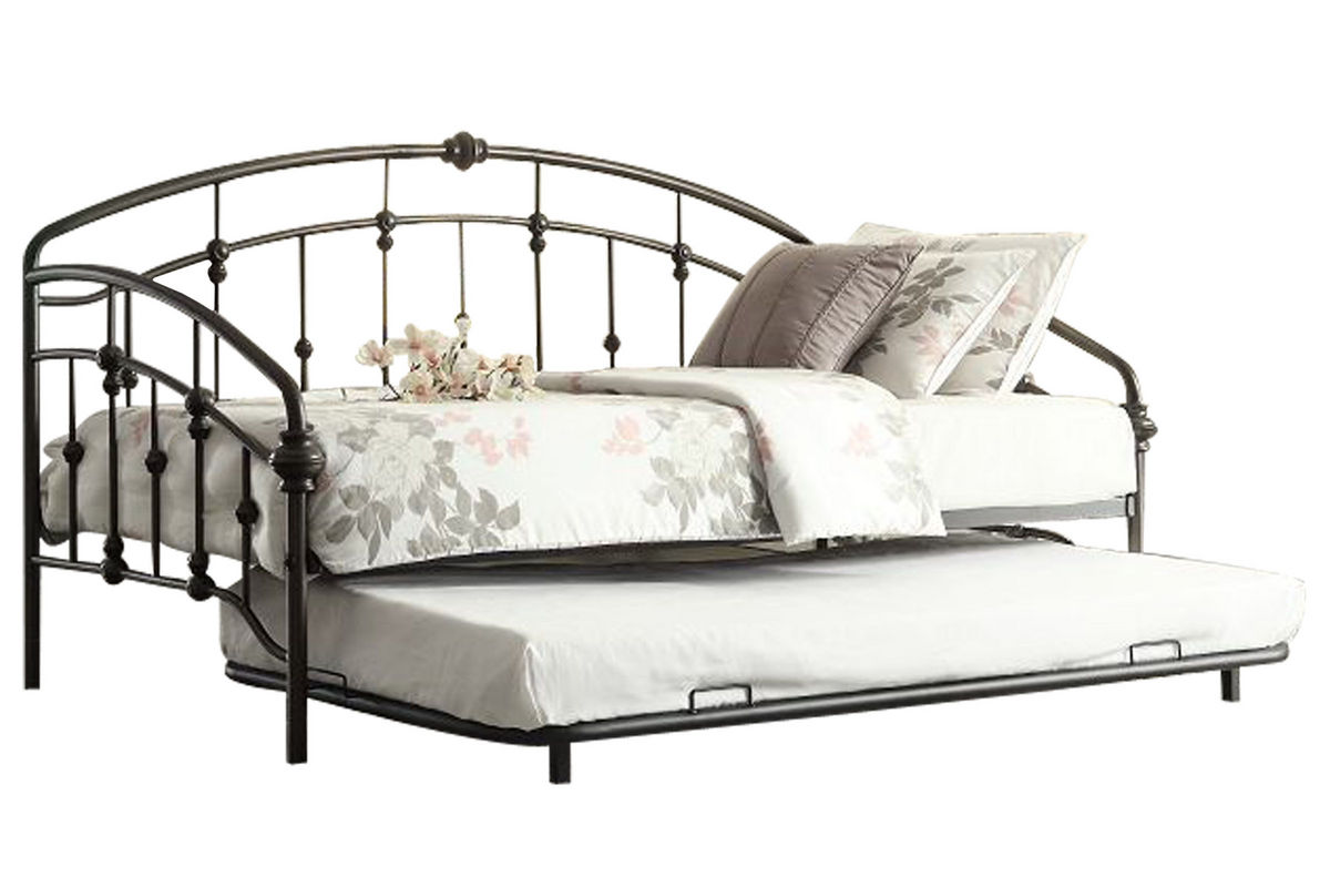 Alex Bronze Daybed with Trundle at GardnerWhite
