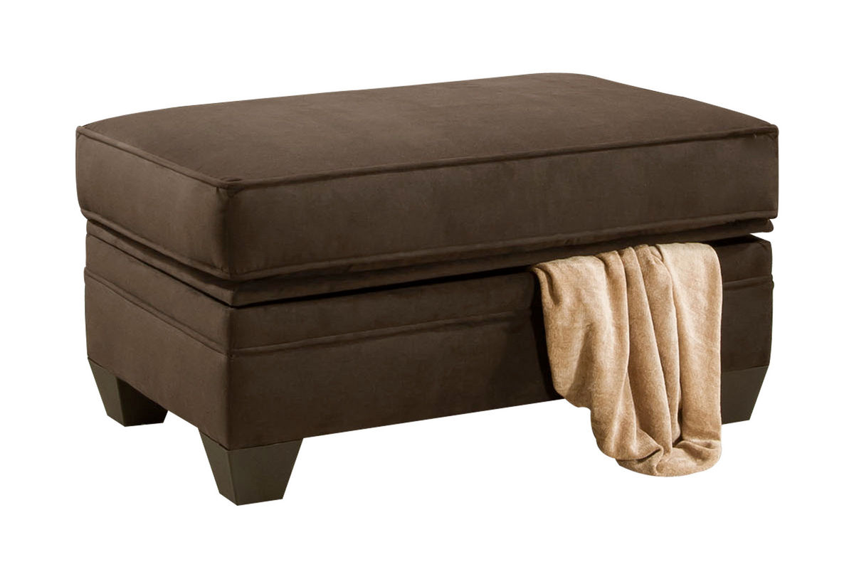 Boca Microfiber Storage Ottoman at GardnerWhite