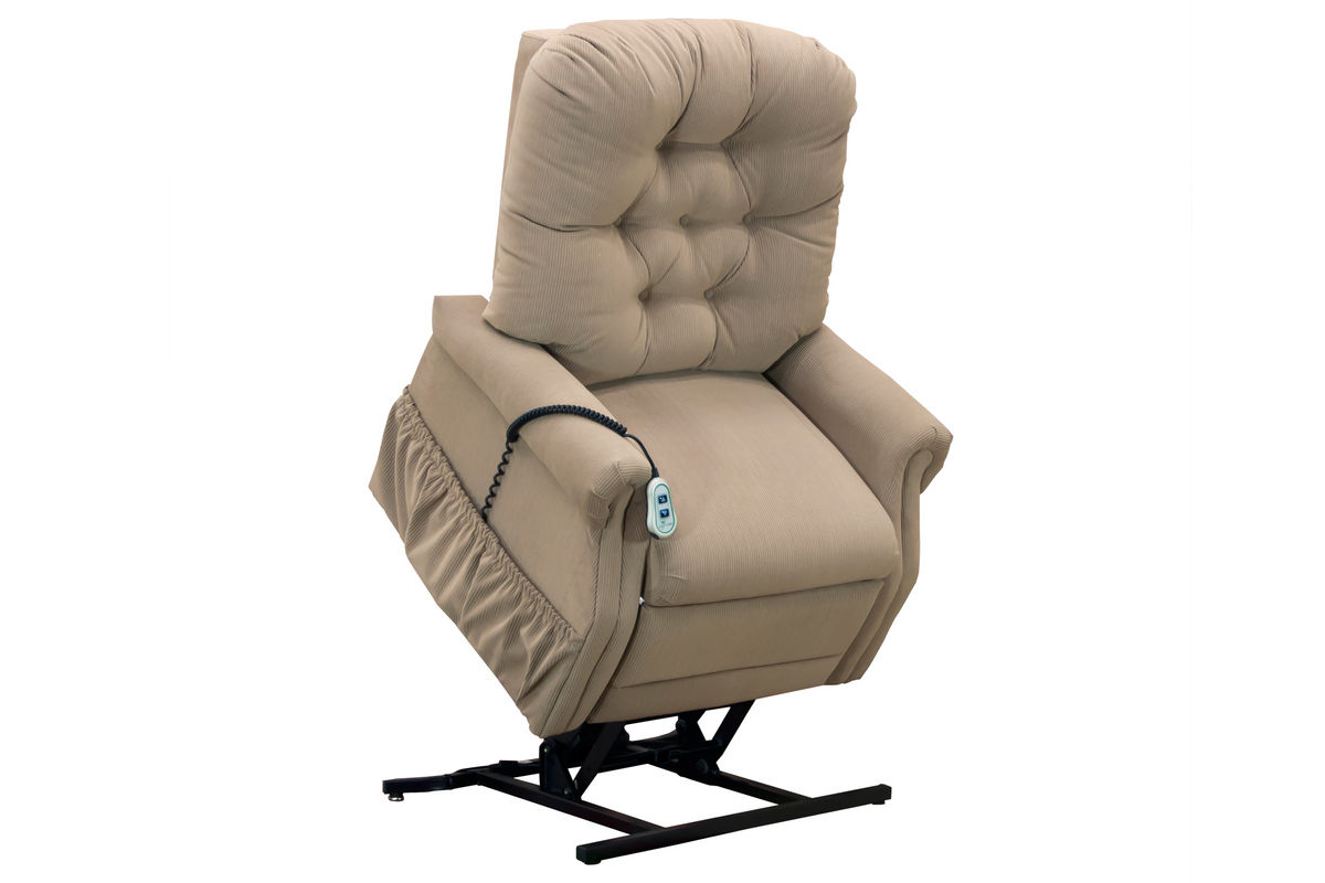 MedLift Petite TwoWay Reclining Lift Chair Aaron Light Brown 1555PAALB