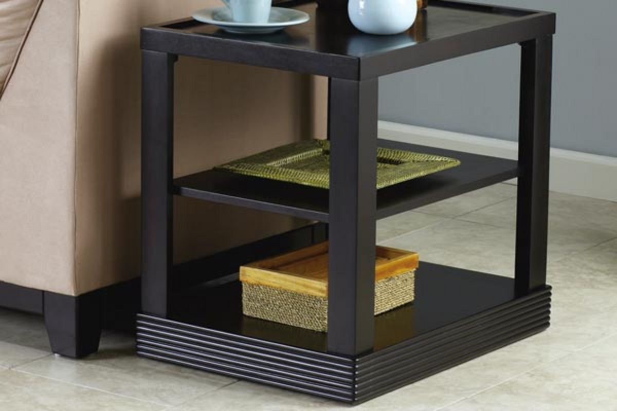 Espresso Rectangle End Table at GardnerWhite