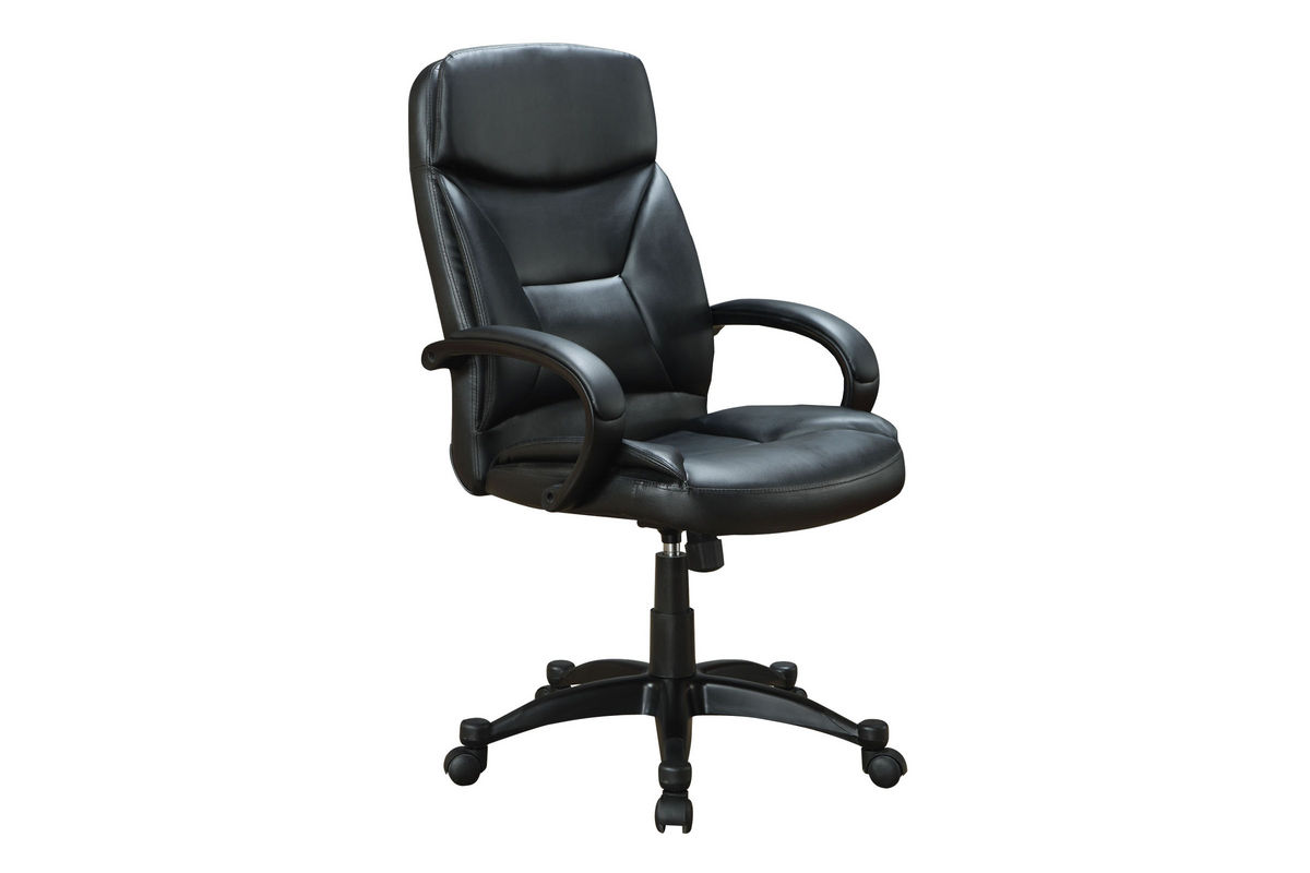 Black Leather Office Chair 800204 at GardnerWhite