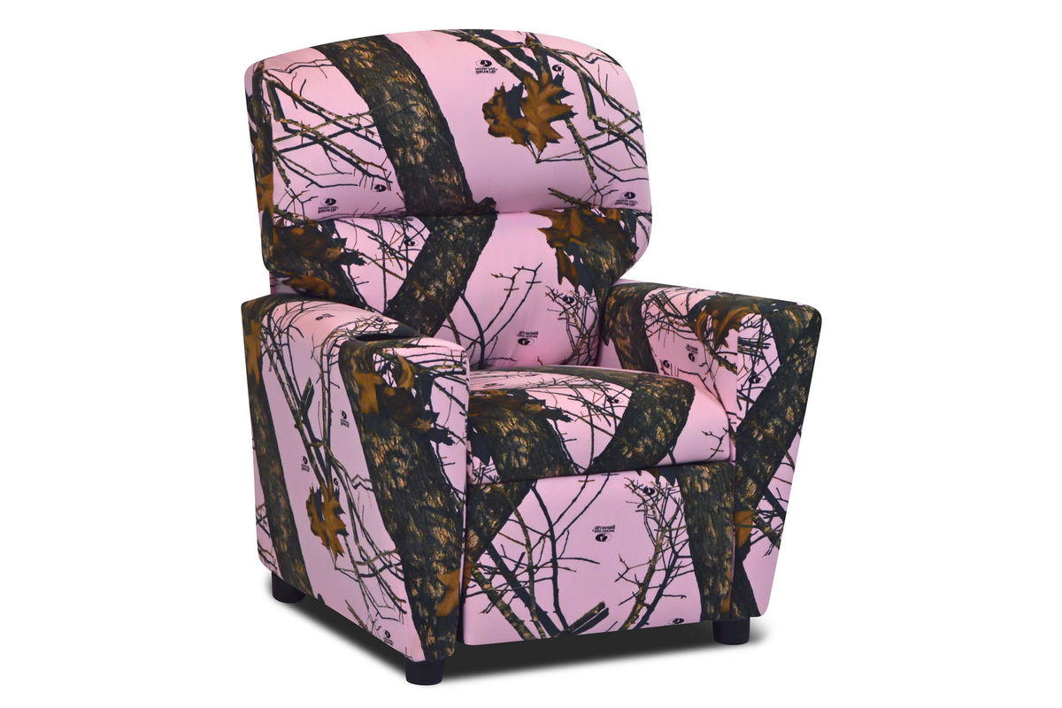 Zippity Kids Recliner Pink Mossy Oak at GardnerWhite