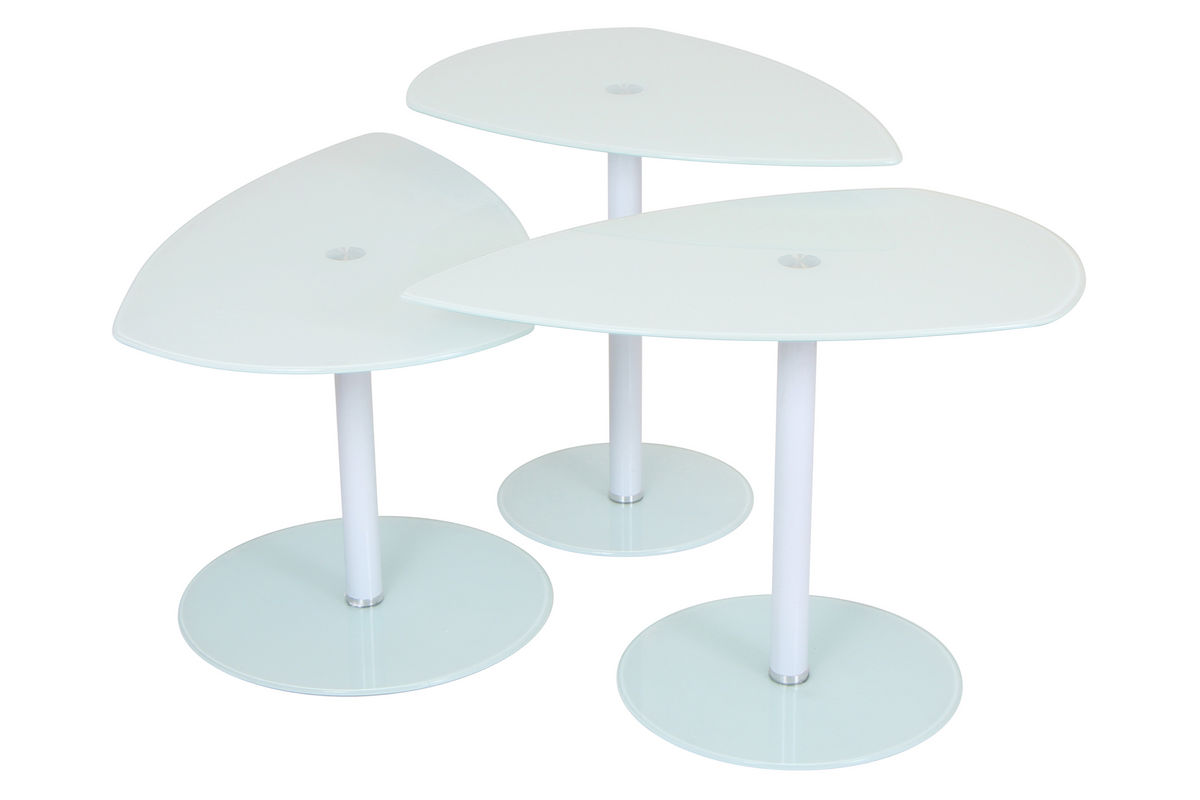 Pix White Nesting Tables by LumiSource at GardnerWhite