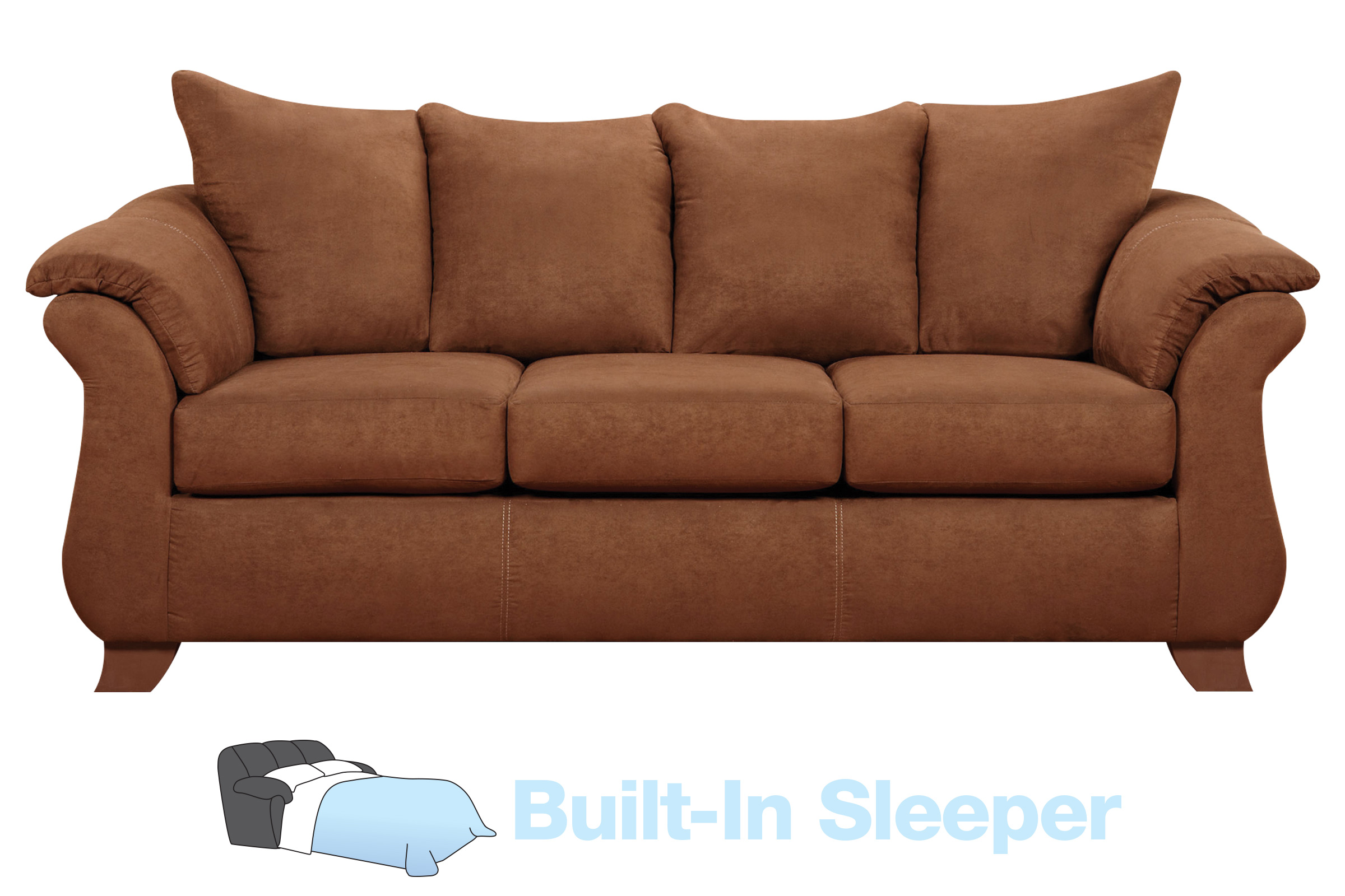 Vista Microfiber Queen Sleeper Sofa At Gardner-White - Vista Microfiber Queen Sleeper Sofa At Gardner-White