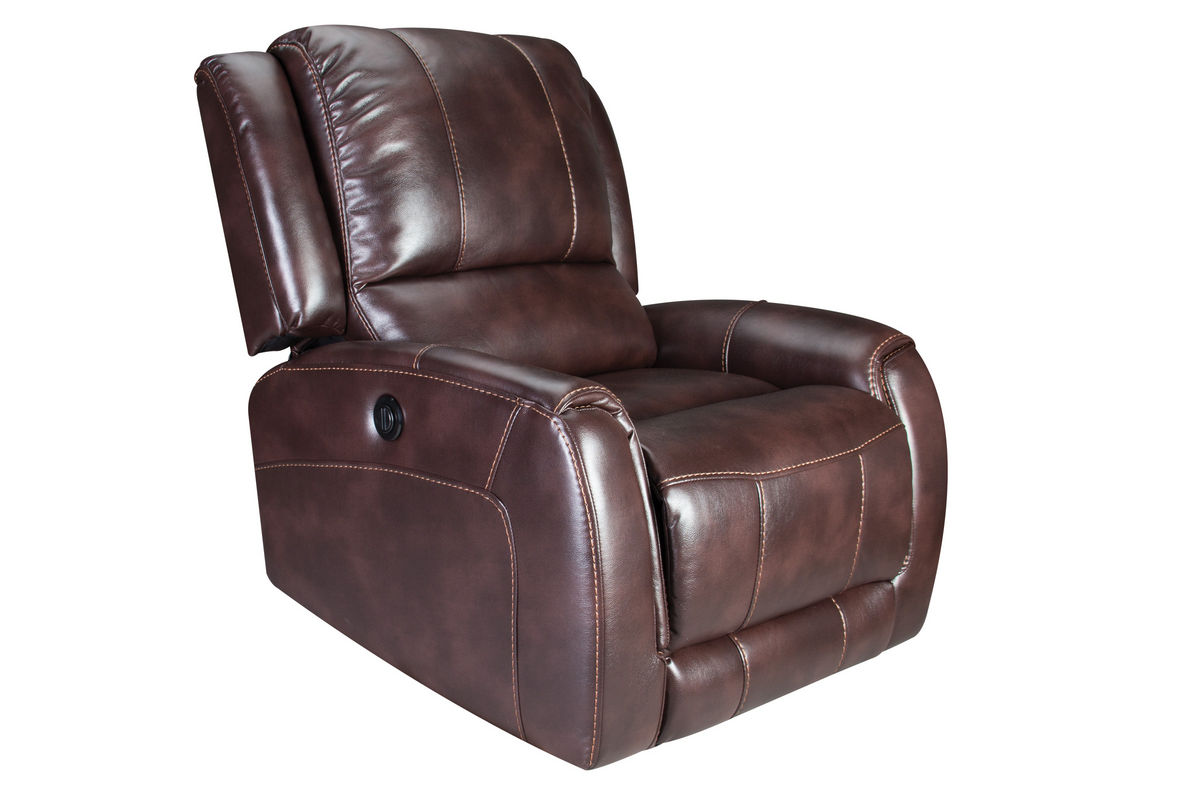Bolero Mahogany Power Recliner at GardnerWhite