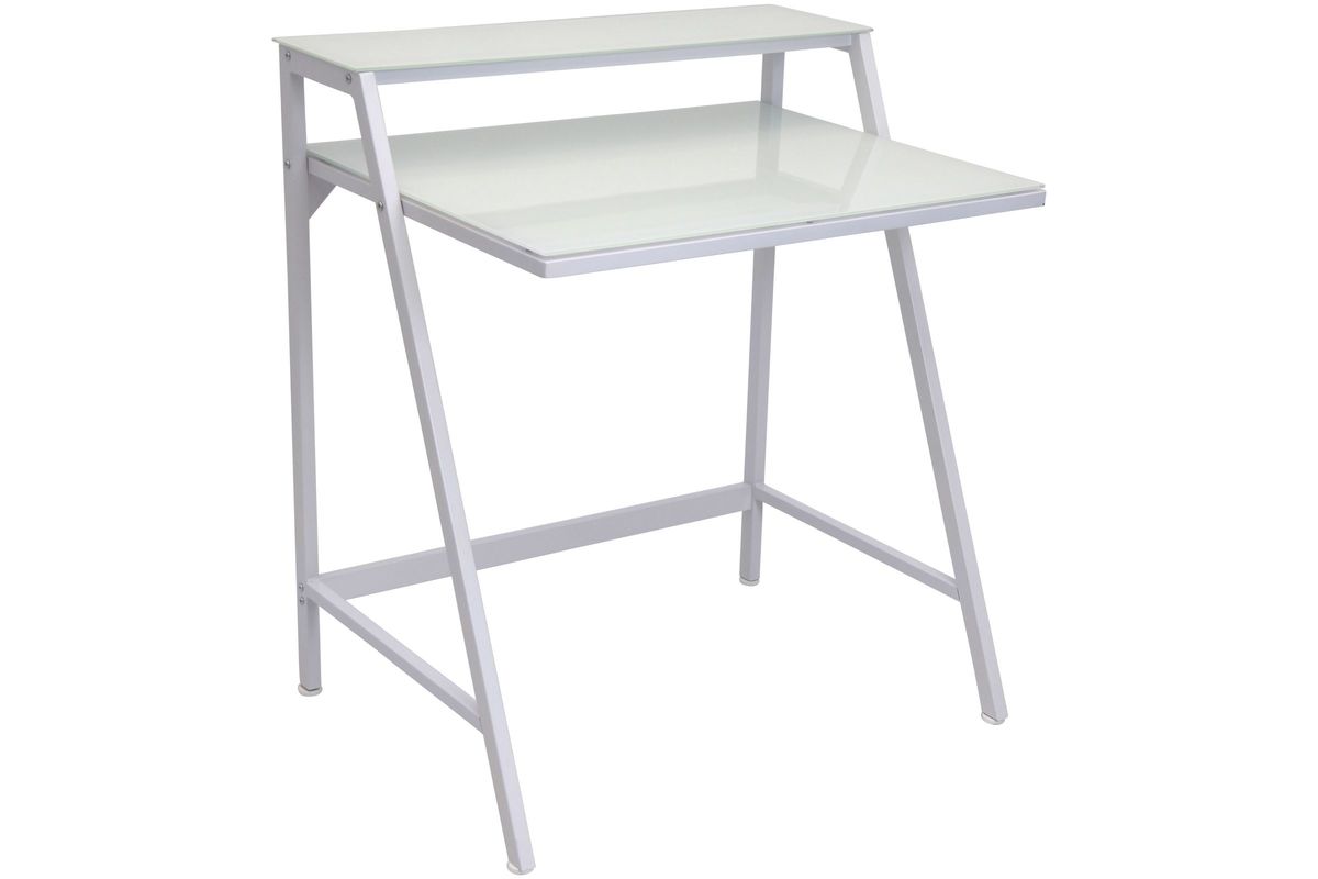 2Tier Desk in White by LumiSource at GardnerWhite